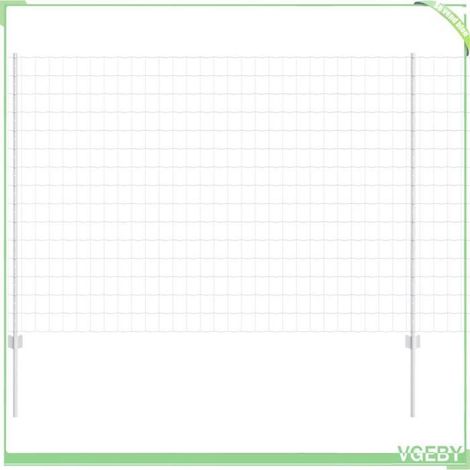 Kit de panneaux de clôture d'extérieur - 3336175 - Argent - Acier durable - H160 x L1000 cm (1/5)