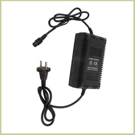 Cocosity Chargeur de scooter électrique Connecteur de scooter électrique 36V Chargeur de informatique connectique Plug UE 110-240V (1/5)