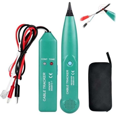 MS6812 Traceur Cable, XU, Cable Tracker, Detecteur Robot Tondeuse, Câble Transportable, Testeur Téléphonique, Electrique Destiné à Téléphone Traqueur - (1/4)