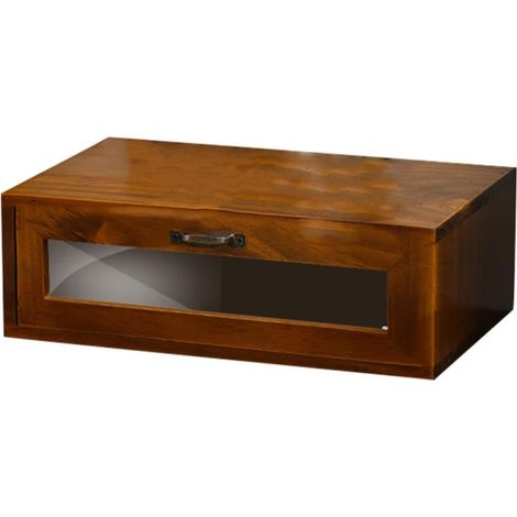 Support de Bureau Vintage en Bois Marron, Rangement Acrylique (1/5)