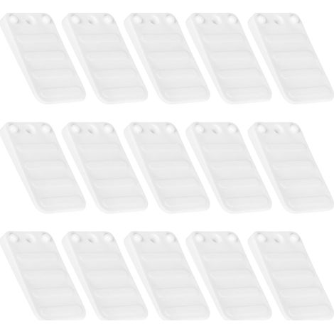Niveleurs de pieds meubles et tables lot 20, en plastique blanc haute (1/5)