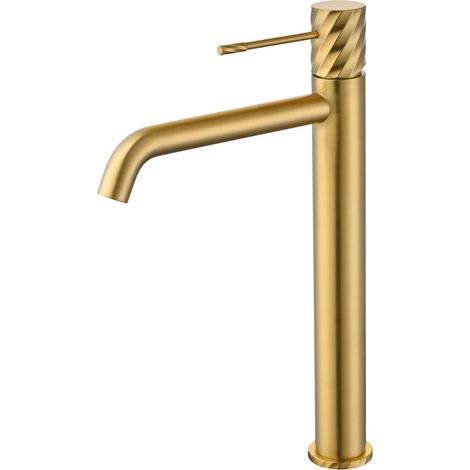 Monomando lavabo alto Bless oro cepillado [ IMEX® ]