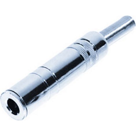 TRU COMPONENTS 1559787 Klinken-Steckverbinder 6.35 mm Kupplung, gerade Polzahl: 3 Stereo Silber 1 St