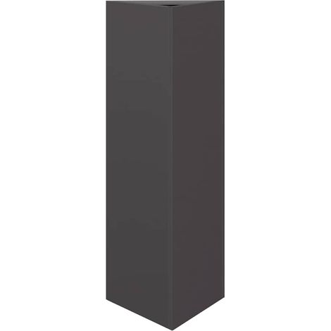 Maison Exclusive - Pflanzkübel Schwarz Dreieckig 30x26x75 cm Stah (1/5)