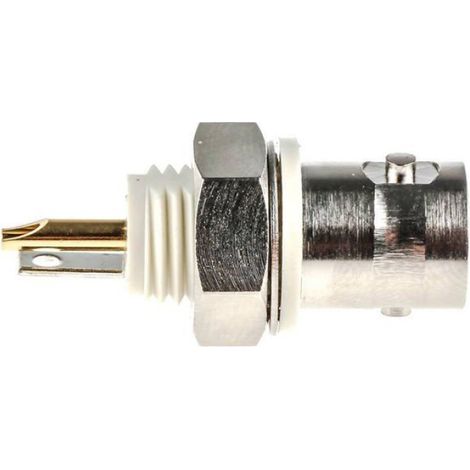 Connecteur Bnc - Femelle - Vertical - 50 Ohm - Pour Câblage Audio Vidéo Et Réseaux - 1 Pièce (1/2)