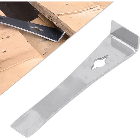 Barre de levier en acier inoxydable - petite barre de levier métallique pour le démontage et la modification de voitures, arrache-clous, grattoir à bord plat. (1/5)