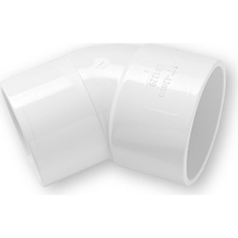 Primaplumb 40mm 45° Spigot Bends - Durable White Plastic