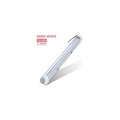 Barre lumineuse LED,DC 12-80V lampe voiture intérieur 72 LEDs Lampe de Placard lampe/universel d'éclairage 500LM Pour Cabinet/Voiture,Camion,Véhicule,Camping Car,Bateau,Plafonnier (1PC)