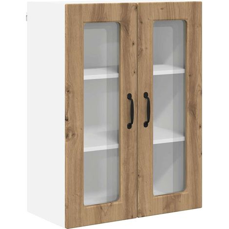 Meuble mural de cuisine,Armoire de cuisine Chêne artisanal 60 x 31 x 80 cm CFW46301 (1/5)