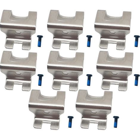 Crochets de Rangement pour Garage - Lot de 8 - Support Muraux Polyvalents pour Outils, Câbles, Équipements - avec Adhésif Fort et Vis (1/3)