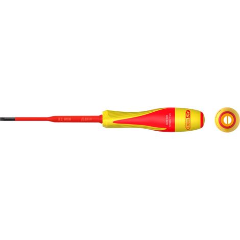 Tournevis fente 3,5 x 100mm - Bi-matière isolé 1000V (1/2)