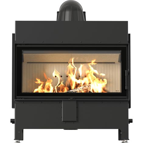 Kamineinsatz aus Stahl KRATKI LUCY 16 kW Ø 200 mit Türfeder (1/5)