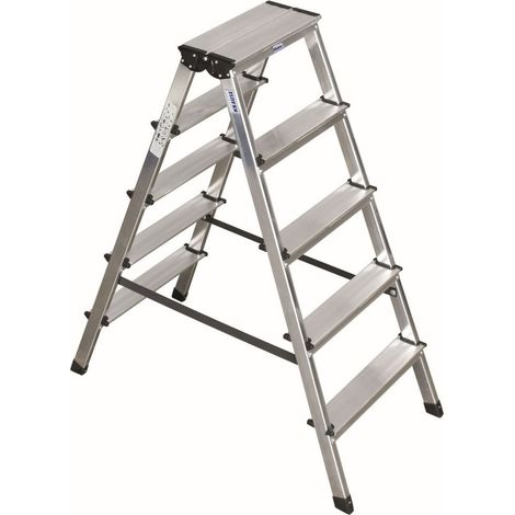 Escabeau double en aluminium 2 x 5 marches