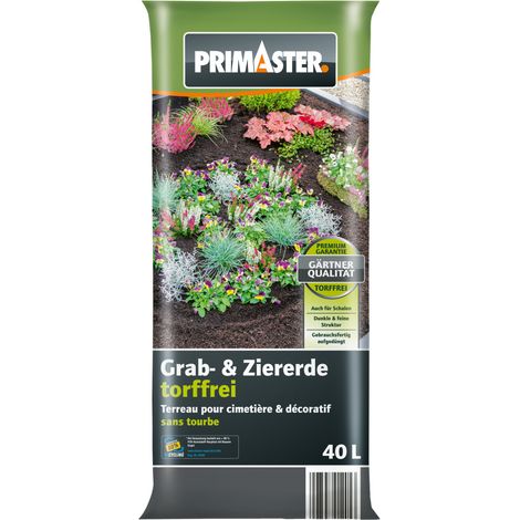 Primaster Zier- & Graberde torffrei 40 L Erde (1/2)