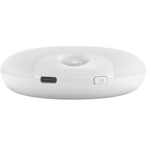 Lampe sous-meuble LED ronde blanche rechargeable USB-C avec capteur de mouvement PIR ERI Struhm (1/3)