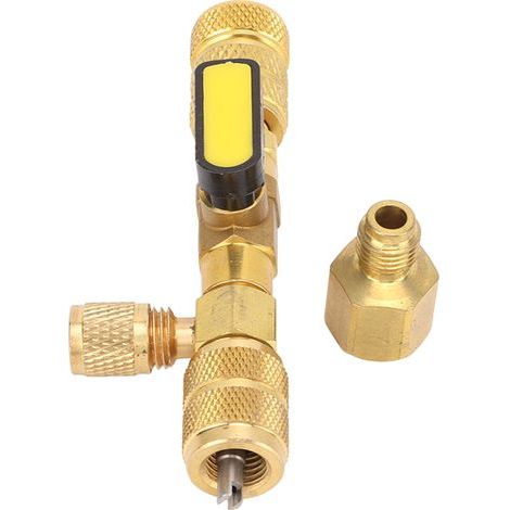 Klimaanlagen-Systemkernreiniger 1/4 5/16 SAE Universal-Klimaanlagenschlauch-Reparaturwerkzeug für R22 R134 R410 R32 (1/5)