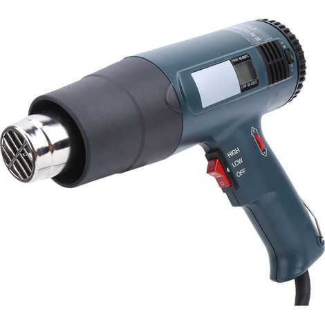 Pistolet à air chaud industriel 2000W avec écran LCD et réglage de température, outil professionnel pour plastique, modèle GJ-9A20, prise européenne 220V (1/5)