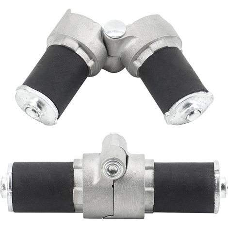 Lot de 2 raccords de tuyau en alliage d'aluminium - Charnière de tuyau - Connecteur pivotant pliable pour profilé d'extrusion en aluminium (1/5)
