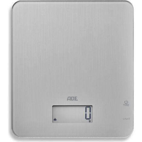 Bilancia da cucina ADE, fino a 5 kg, 19 x 22 cm, grigia