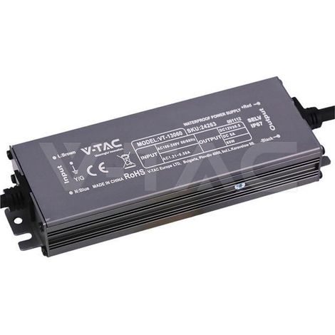 Alimentatore led ip67 dc12v 60w v-tac - 24263 (1/5)