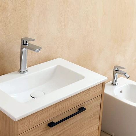 Exagonshop Coppia miscelatori Totem lavabo e bidet cromo
