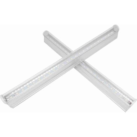 Juego de 2 tiras de luz LED de 0,3 metros, de bajo consumo (5 W), para el crecimiento de plantas de interior.