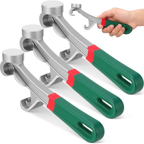 3er-Pack Deckelöffner für 5-Gallonen-Farbdosen, robuste Deckelöffner aus Aluminium, 8,5-Zoll-Schlüssel, rutschfester Gummigriff, langlebige Deckelentferner (1/5)