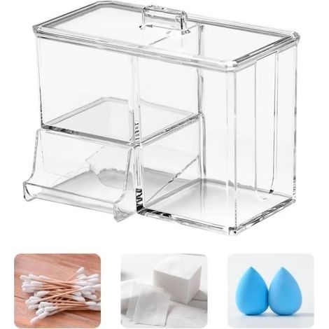 Porte-cotons-tiges, Boîte de rangement pour cotons-tiges, Distributeur de cotons-tiges (1/4)