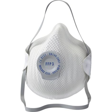 Moldex Klassiker 255555 Masque anti poussières fines avec valve FFP3 D 5 pc(s) EN 149:2001, EN 149:2009 DIN 149:2001, D (1/2)