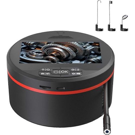 Industrielle Endoskopkamera mit 4,3-Zoll-LCD-Bildschirm, HD-Digitalendoskop, wasserdichte IP67-Rohrinspektionskamera mit 8 LEDs (1/5)
