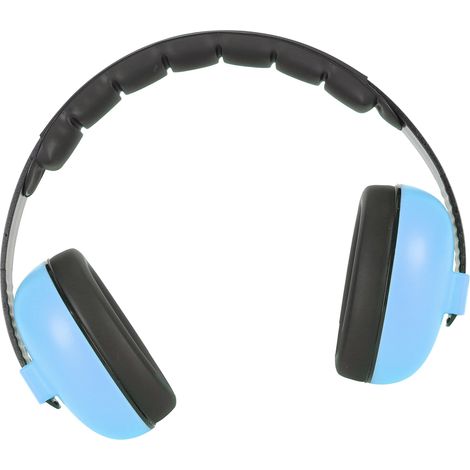 Casque anti-bruit enfant bleu, protection auditive bébé, réduction sonore pour match de football, concert, casque antibruit ajustable, confortable, 1 pièce. (1/5)