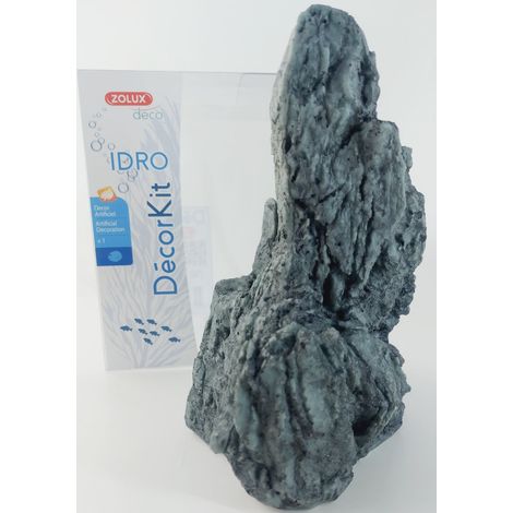 Décor. kit Idro black stone N2 dimension 15 x 12 x Hauteur 20 cm pour aquarium. - zolux (1/5)