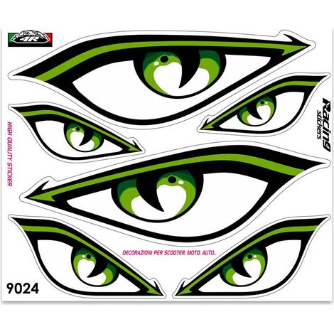 Adesivi Stickers Giganti Occhi 24 x 20 cm (1/4)