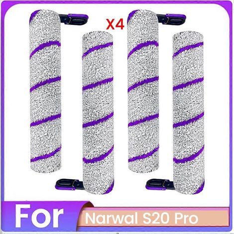 Brosse pour aspirateur 4PCS Microfiber Brosse Roller Replace pour S20 Pro Aspirateur pièce détachée Efficient Household (1/5)