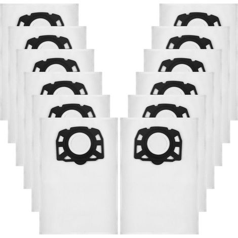 12 Sacs d'aspirateur KFI 357, adaptés aux aspirateurs eau et poussière Kärcher WD3 WD2 Plus KWD3 KWD2 KWD1 MV3 WD3.200-WD3.800M SE4001 SE4002 (1/5)