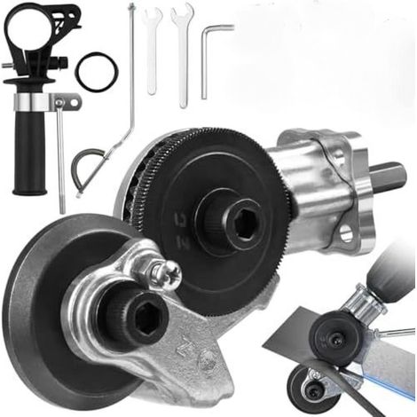 Machine de cisaillement électrique portable pour tôles – Machine de découpe de tôles adaptée aux perceuses électriques 12V/21V. (1/5)