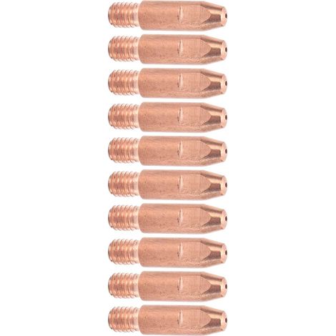 10 embouts de contact M6 conducteurs pour fil de cuivre, accessoires pour pistolet de soudage, 24AK x 1 mm