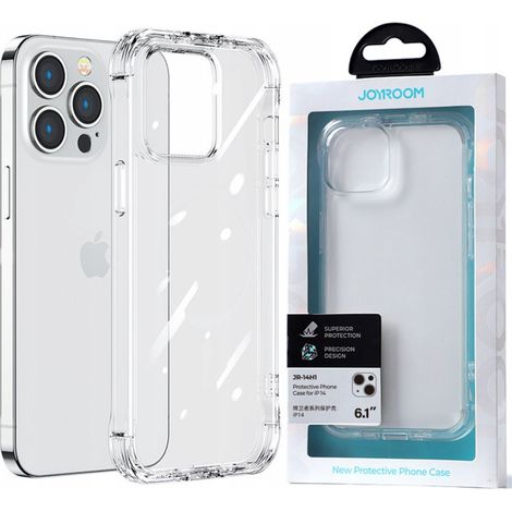 Funda Joyroom Defender Series para iPhone 14 Pro Max, carcasa reforzada con ganchos y soporte, transparente (JR-14H4) (1/5)