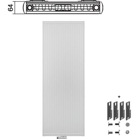 Kermi Therm X2 Verteo Profil Radiateur vertical Type 21 2000x600mm FSN212000601X3K (1/4)