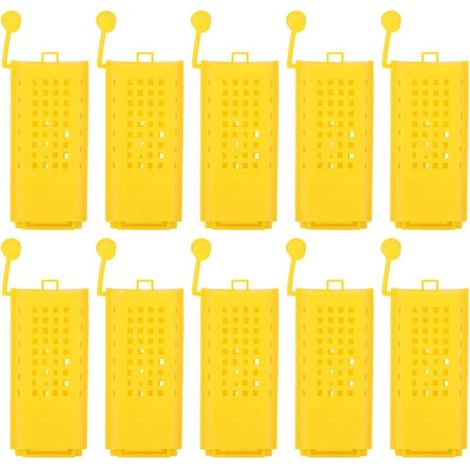 Kit d'élevage d'abeilles avec 10 cages à reines, incluant un rouleau marqueur pour cages et une boîte à insectes. - AquaForge