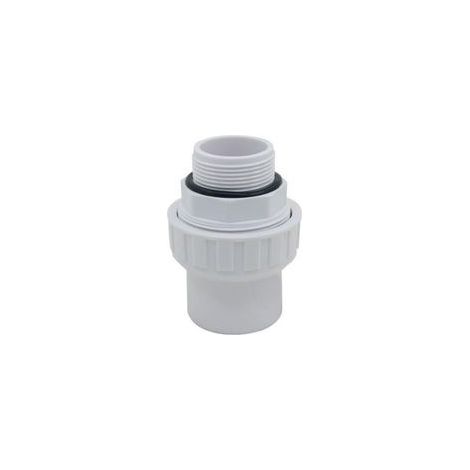 Raccord union joint mixte PVC à visser et coller – Embout fileté 1.5 pouce – Pour pompe et filtre à sable piscine – Connexion étanche