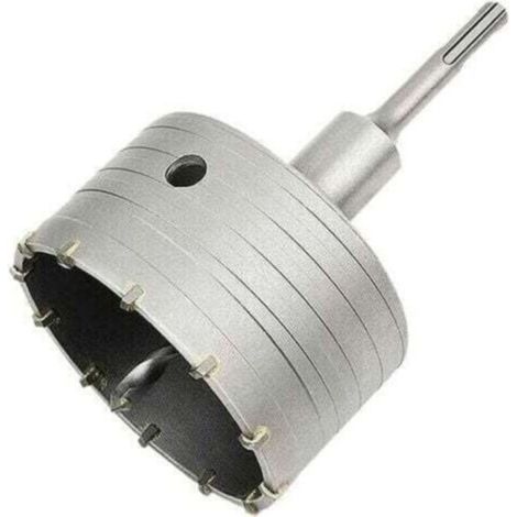 Scie à cloche trépan béton 110 mm – Adaptateur SDS Plus – Pour brique, ciment et pierre – Coupe nette sans vibrations