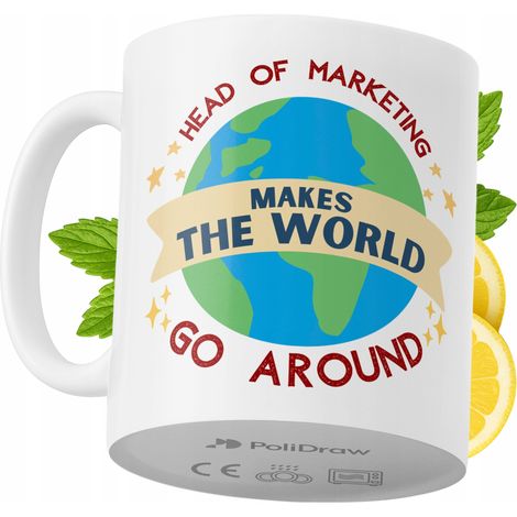 Mug humoristique pour directeur marketing, avec texte amusant et design graphique. Idéal pour les anniversaires, les fêtes et autres occasions spéciales. Mug premium pour la maison, le bureau et le tr