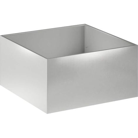 Garden Planter Silver 60 x 60 x 40 cm Stainless Steel vidaXL (1/5)