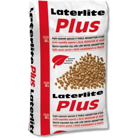 LATERLITE PLUS : granulat d'argile expansée,