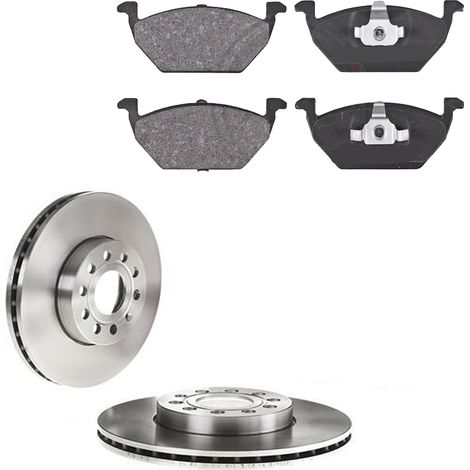 KIT FRENI ANTERIORI compatibile con VW GOLF VI (5K1) - DISCHI + PASTIGLIE OEM: P 85 072 / 17521 , 17558 , 17559 , 17522 /SOSTITUZIONE DIRETTA/BASSA POLVERE/SILENZIOSO (1/5)