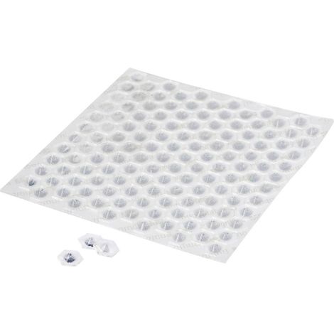 3M SJ 6553 MPCB Piedino di fissaggio autoadesivo, trapezoidale Trasparente (Ø x A) 11 mm x 3.05 mm 132 pz.