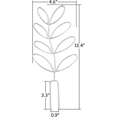 Petit treillis pour plantes en pot, treillis de jardin en fer forgé en forme de feuille pour plantes grimpantes décoratives d'intérieur et d'extérieur, support pour plantes grimpantes et rosiers (1/5)