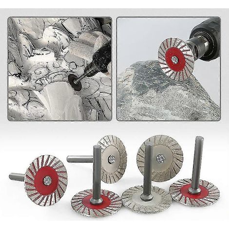 Disque de coupe diamanté de 40 mm avec tige de 6 mm, idéal pour la gravure et la découpe de carrelage, granit et marbre. Durable et tranchant. (1/5)
