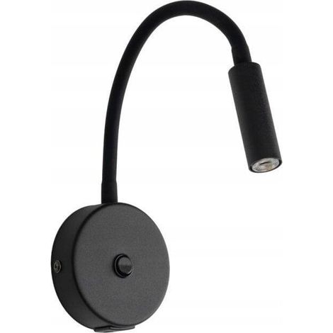 tk-lighting LAGOS aplique de pared negro flexible diseño